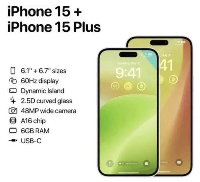 汾西苹果15维修服务分享iPhone15有哪些机型 
